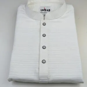 অফ হোয়াইট খাদি পাঞ্জাবি